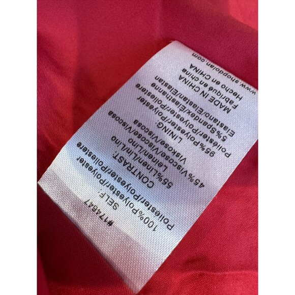 Anthropologie NWT Dolan Linen Floral Cutwork Jacket in Pink Size XS - Picture 4 of 5